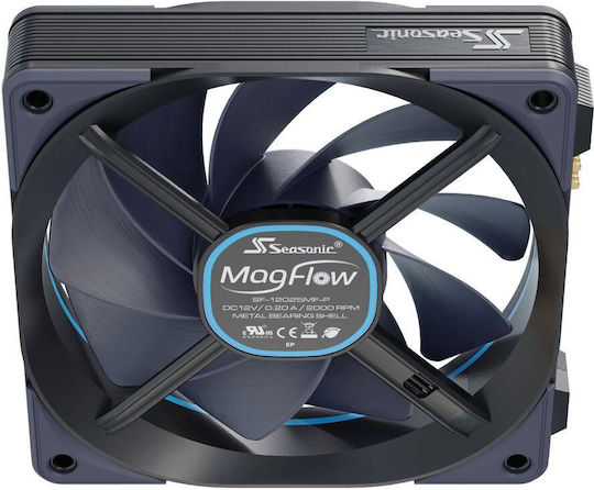 Seasonic MagFlow 1225 Case Fan 120mm με Σύνδεση 4-Pin PWM - Image 4