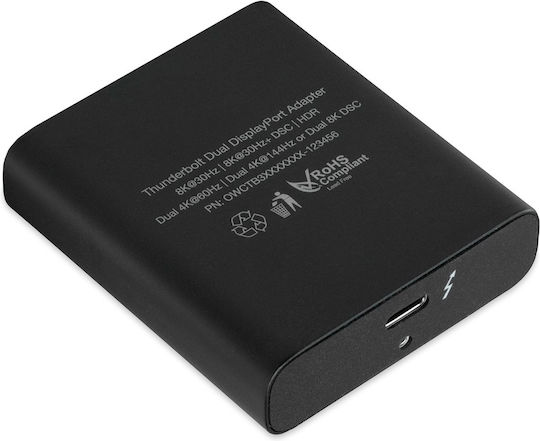 OWC Μετατροπέας USB-C female σε DisplayPort 2x female (OWCTB3ADP2DPT) - Image 3