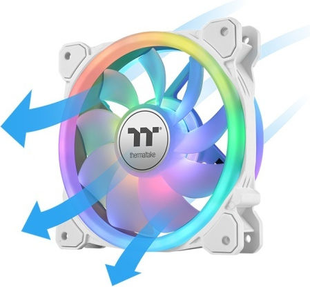 Thermaltake SWAFAN 14 RGB Case Fan 140mm με Σύνδεση 9-Pin 3τμχ Premium Edition White - Image 3