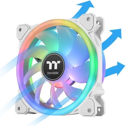 Thermaltake SWAFAN 14 RGB Case Fan 140mm με Σύνδεση 9-Pin 3τμχ Premium Edition White - Image 2