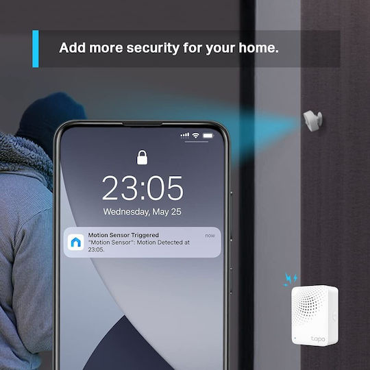 TP-LINK Tapo T100 v1 Ασύρματος RF Αισθητήρας Κίνησης Υπερύθρων 120° Εμβέλειας 7m - Image 7