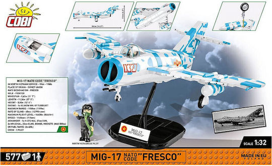 Cobi Τουβλάκια Vietnam War MIG17 Nato Code Fresco για 7+ Ετών 577τμχ COBI-2424 - Image 2
