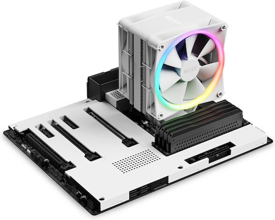 NZXT T120 RGB Ψύκτρα Επεξεργαστή για Socket AM4/AM5/1200/115x/1700 White - Image 3