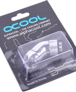 Alternative view of Alphacool HF Angled Adaptor Double 45° Revolvable G1/4'' Outer Thread To G1/4'' Inner Thread Ασημί