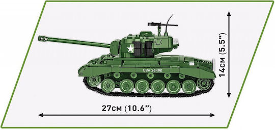 Cobi Τουβλάκια Historical Collection WWII M26 Pershing T26E3 για 10+ Ετών 904τμχ COBI-2564 - Image 3