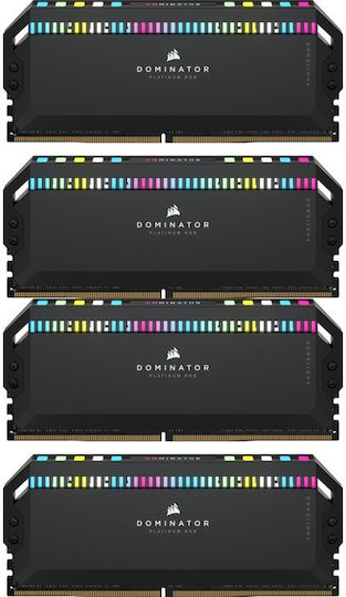 Corsair Dominator Platinum RGB DDR5 64GB RAM με 4x16GB Modules και Ταχύτητα 6400 για Desktop CMT64GX5M4B6400C32 - Image 3