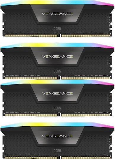 Corsair Vengeance RGB DDR5 64GB RAM με 4x16GB Modules και Ταχύτητα 6600 για Desktop CMH64GX5M4B6600C32 - Image 3