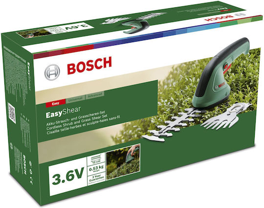 Bosch EasyShear Μπορντουροψάλιδο Μπαταρίας 3.6V με Μήκος Λάμας 12cm - Image 3