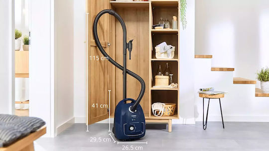 Bosch BGD38BU2 Ηλεκτρική Σκούπα 600W με Σακούλα 4lt Μπλε - Image 4