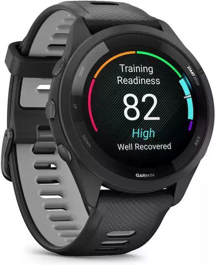 Garmin Forerunner 265 46mm Αδιάβροχο Smartwatch με Παλμογράφο (Black/Powder Gray) - Image 8