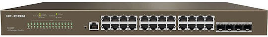 IP-COM G5328F Managed L3 PoE Switch με 24 Θύρες Gigabit (1Gbps) Ethernet και 4 SFP Θύρες