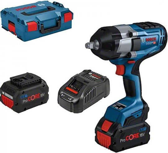 Bosch GDS 18V-1000 Brushless Μπουλονόκλειδο Μπαταρίας 18V 2x8Ah με Υποδοχή 1/2" - Image 4