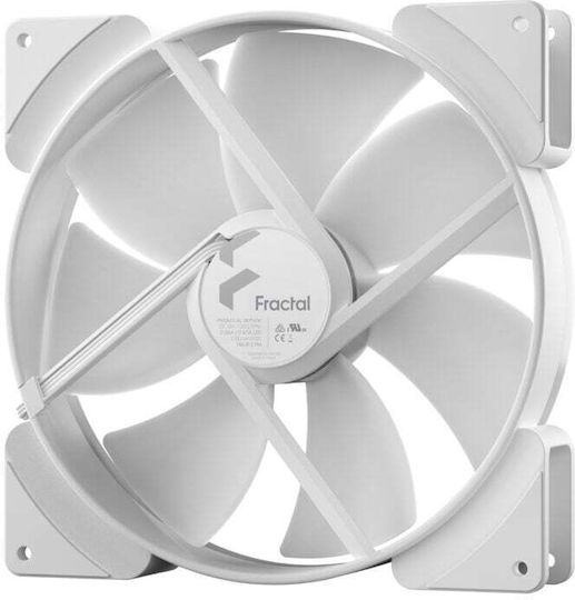 Fractal Design Prisma AL-18 Case Fan 180mm με ARGB Φωτισμό και Σύνδεση 4-Pin PWM Λευκό - Image 3