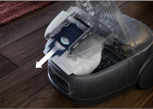 AEG Eco 6000 Series Ηλεκτρική Σκούπα 850W με Σακούλα 3.5lt Μαύρη - Image 13