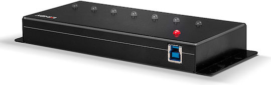 Lindy USB 3.0 Hub 7 Θυρών με σύνδεση USB-A και Εξωτερική Παροχή Ρεύματος (43128) - Image 5