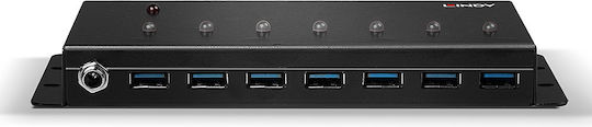 Lindy USB 3.0 Hub 7 Θυρών με σύνδεση USB-A και Εξωτερική Παροχή Ρεύματος (43128) - Image 6