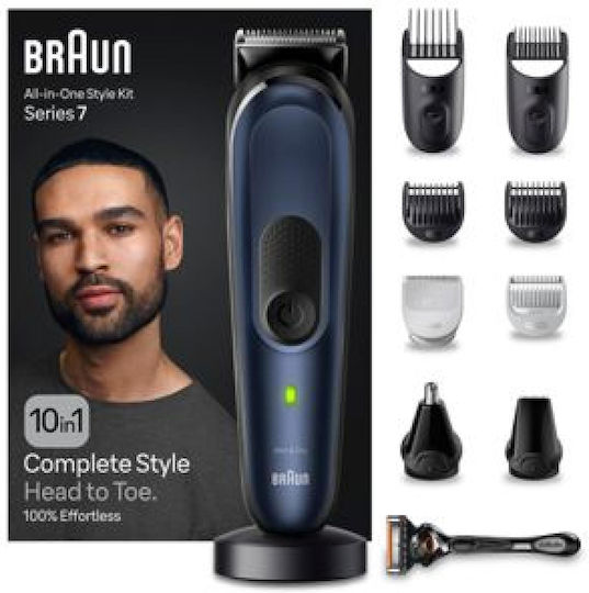 Braun Επαναφορτιζόμενη Κουρευτική Μηχανή Μπλε MGK7410 - Image 2