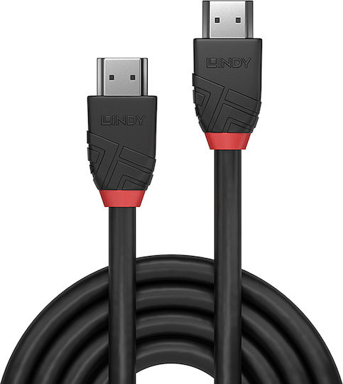 Lindy HDMI 2.0 Cable HDMI male - HDMI male 2m Μαύρο 36472 - Image 2