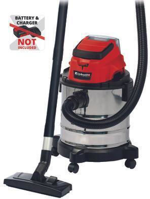 Einhell Tcvc 18/20 Lisolo Επαναφορτιζόμενη Σκούπα Υγρών / Στερεών Χωρίς Φορτιστή και Μπαταρία με Ανοξείδωτο Κάδο 20lt - Image 5