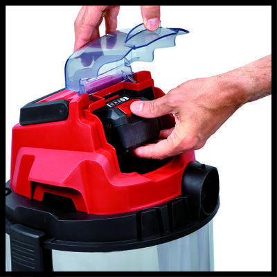 Einhell Tcvc 18/20 Lisolo Επαναφορτιζόμενη Σκούπα Υγρών / Στερεών Χωρίς Φορτιστή και Μπαταρία με Ανοξείδωτο Κάδο 20lt - Image 7