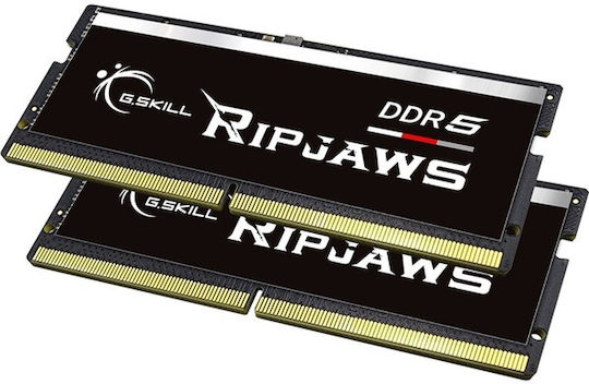 G.Skill Ripjaws DDR5 64GB RAM με 2x32GB Modules και Ταχύτητα 4800 για Laptop F5-4800S4039A32GX2-RS - Image 3