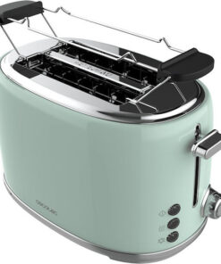 Cecotec Toast&Taste 1000 Retro Double 03230 Φρυγανιέρα 2 Θέσεων 980W Τιρκουάζ