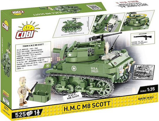 Cobi Τουβλάκια Historical Collection - H.M.C M8 Scott για 8+ Ετών 525τμχ 2279 - Image 2