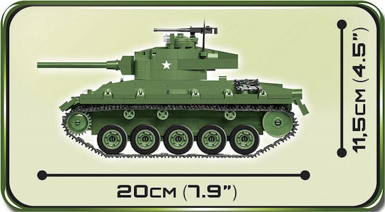 Cobi Τουβλάκια Historical Collection - M24 Chaffee για 8+ Ετών 590τμχ 2543 - Image 2
