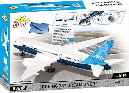 Cobi Τουβλάκια Boeing 787-8 Dreamliner για 9+ Ετών 836τμχ COBI-26603 - Image 2