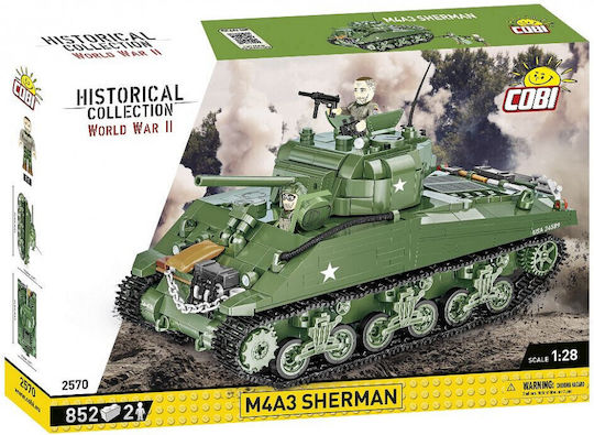 Cobi Τουβλάκια Historical Collection - M4A3 Sherman για 9+ Ετών 838τμχ COBI-2570