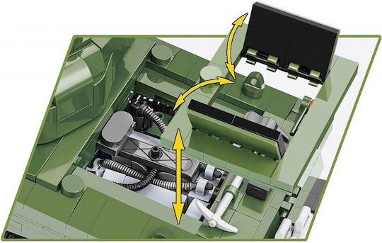 Cobi Τουβλάκια Historical Collection - M4A3 Sherman για 9+ Ετών 838τμχ COBI-2570 - Image 9