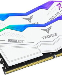 Alternative view of TeamGroup Delta RGB White DDR5 64GB RAM με 2x32GB Modules και Ταχύτητα 6000 για Desktop FF4D564G6000HC38ADC01