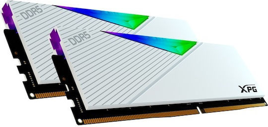 Adata XPG Lancer White DDR5 64GB RAM με 2x32GB Modules και Ταχύτητα 6000 για Desktop AX5U6000C3032G-DCLARWH - Image 2