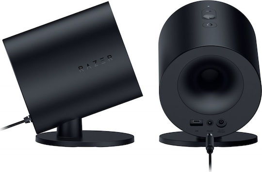 Razer Nommo V2 X Ασύρματα Ηχεία Υπολογιστή 2.0 με RGB Φωτισμό και Bluetooth σε Μαύρο Χρώμα - Image 3