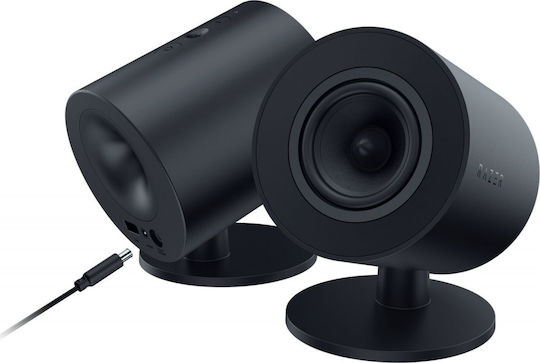 Razer Nommo V2 X Ασύρματα Ηχεία Υπολογιστή 2.0 με RGB Φωτισμό και Bluetooth σε Μαύρο Χρώμα - Image 2