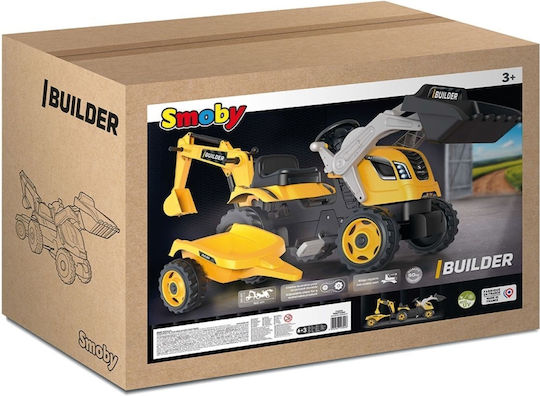 Παιδική Μπουλντόζα Builder Max Ποδοκίνητη με Καρότσα & Πετάλι Κίτρινη για 3+ Ετών 710304 - Image 5
