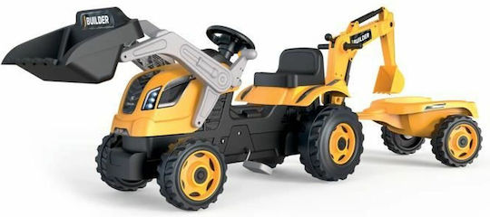 Παιδική Μπουλντόζα Builder Max Ποδοκίνητη με Καρότσα & Πετάλι Κίτρινη για 3+ Ετών 710304 - Image 2