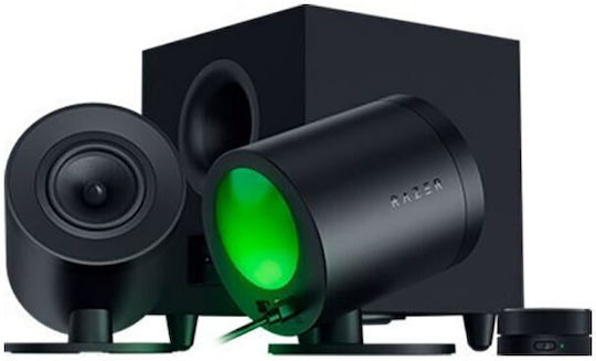 Razer Nommo V2 Ασύρματα Ηχεία Υπολογιστή 2.1 με RGB Φωτισμό και Bluetooth σε Μαύρο Χρώμα