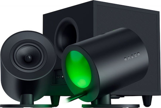 Razer Nommo V2 Ασύρματα Ηχεία Υπολογιστή 2.1 με RGB Φωτισμό και Bluetooth σε Μαύρο Χρώμα - Image 3