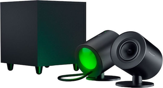 Razer Nommo V2 Ασύρματα Ηχεία Υπολογιστή 2.1 με RGB Φωτισμό και Bluetooth σε Μαύρο Χρώμα - Image 2
