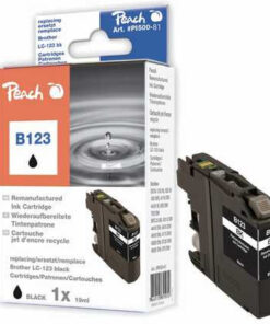 Peach 317205 Γνήσιο Μελάνι Εκτυπωτή InkJet Μαύρο (PI500-81)
