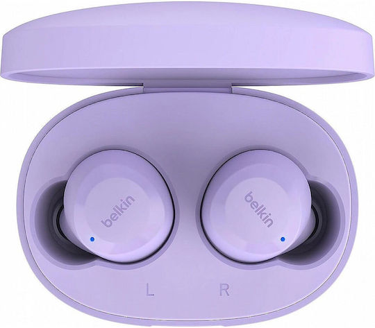 Belkin Soundform Bolt Earbud Bluetooth Handsfree Ακουστικά με Αντοχή στον Ιδρώτα και Θήκη Φόρτισης Lavender - Image 3