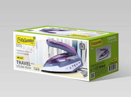 Maestro MR317T MR-317T Σίδερο Ατμού 1200W με Αντικολλητική Πλάκα - Image 3