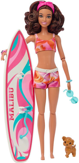 Barbie Beach Surfer Κούκλα για 3+ Ετών 29εκ. (Διάφορα Σχέδια) 1τμχ HPL69 - Image 3