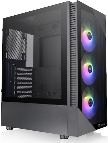 Thermaltake View 200 TG Gaming Midi Tower Κουτί Υπολογιστή με RGB Φωτισμό Μαύρο - Image 5