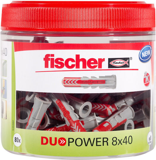 fischer Ούπα Πλαστικό 8x40mm 81τμχ 535982