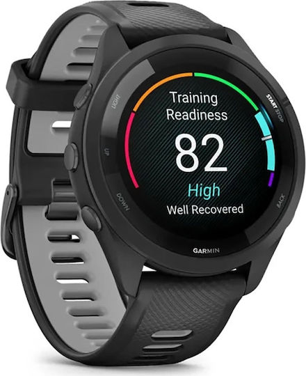 Garmin Forerunner 265 46mm Αδιάβροχο Smartwatch με Παλμογράφο (Black/Powder Gray) - Image 6