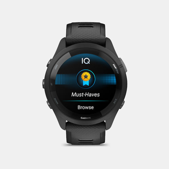 Garmin Forerunner 265 46mm Αδιάβροχο Smartwatch με Παλμογράφο (Black/Powder Gray) - Image 3