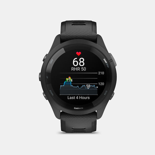 Garmin Forerunner 265 46mm Αδιάβροχο Smartwatch με Παλμογράφο (Black/Powder Gray) - Image 5
