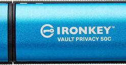 Alternative view of Kingston IronKey Vault Privacy 50 256GB USB 3.2 Stick με σύνδεση USB-C Μπλε